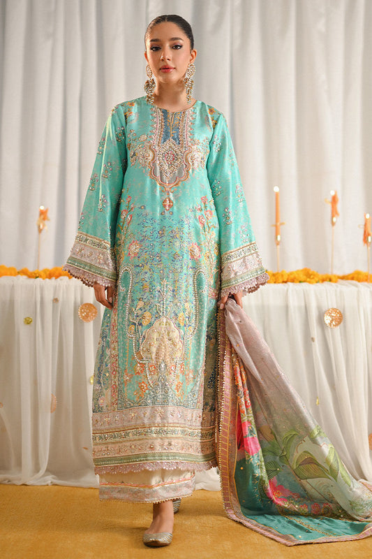 Ansab Jahangir Luxury Swiss Digital Printed & Embroidered Unstitched Collection Faraal