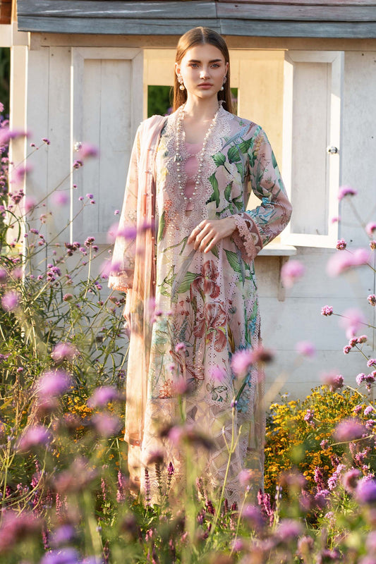 Maria.B MPrints Embroidered Lawn Unstitched 3Pc Suit MPT-2502-A