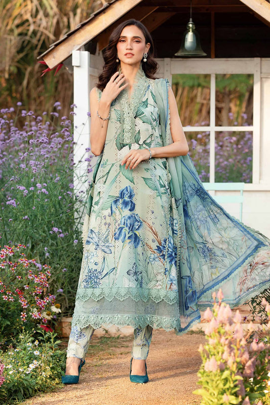 Maria.B MPrints Embroidered Lawn Unstitched 3Pc Suit MPT-2502-B