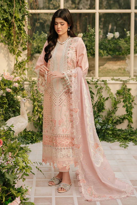 Bin Ilyas - Luxury Lawn Embroidered 3 Piece Unstitched - 101 - A