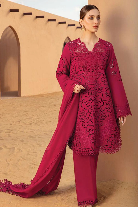 Rang Rasiya - Luxury Lawn Embroidered Unstitched 3 Piece - Rameen