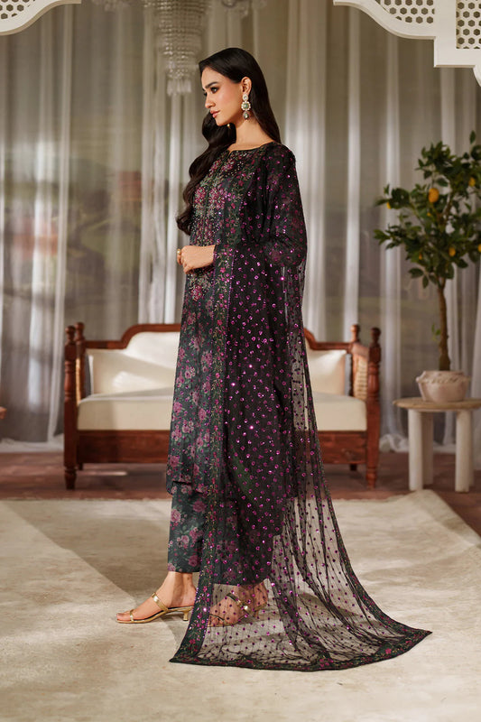 Iznik Luxury Printed & Embroidered Unstitched Lawn Suit UE-537