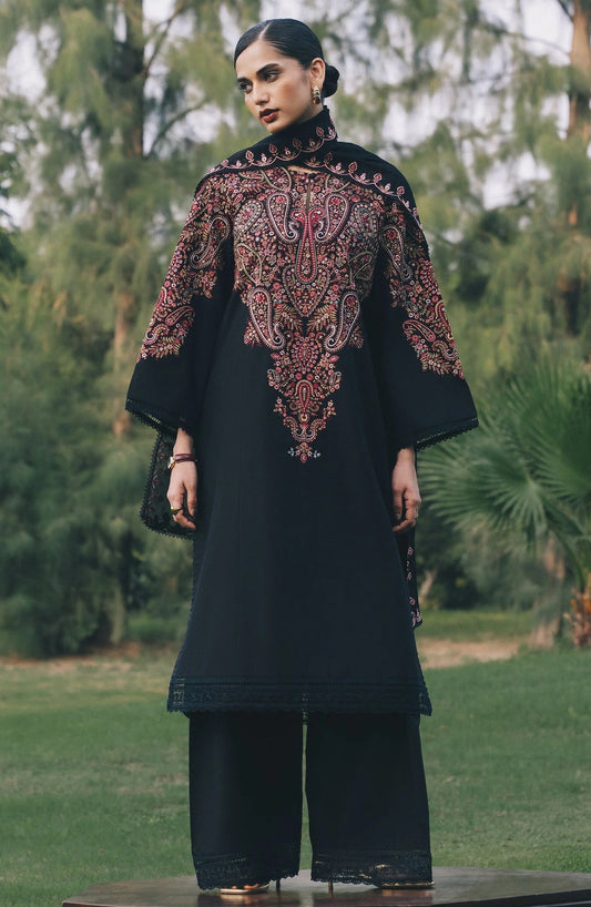 Zara Shahjahan Shab Luxury Lawn Embroidered 3Pc Unstitched Sari PA-230