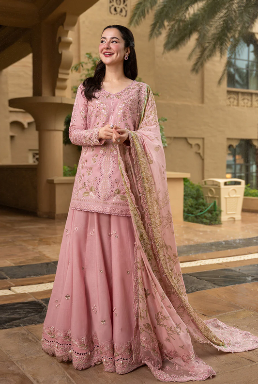 Faiza Saqlain AYA Embroidered Luxury Lawn Unstitched 3Pc Suit - ASJA