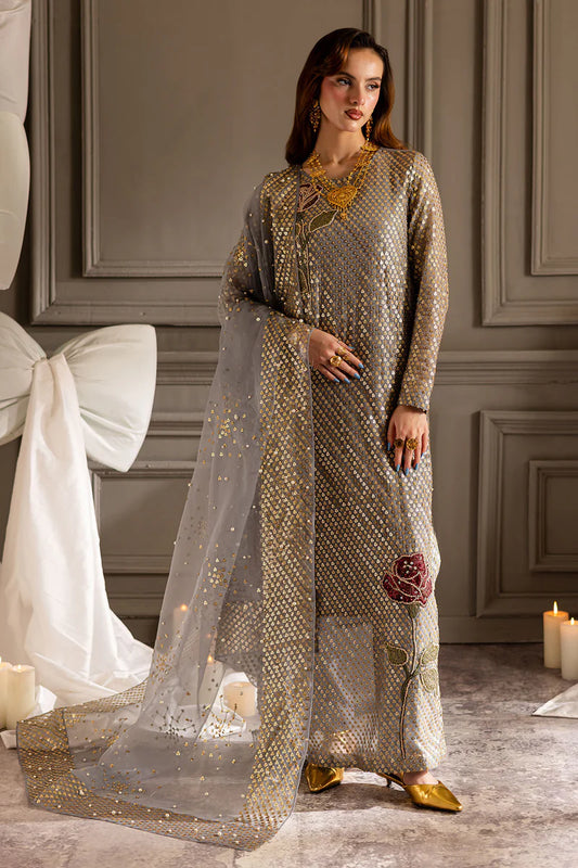 Nureh Luxury Chiffon Embroidered Unstitched Collection TW-16