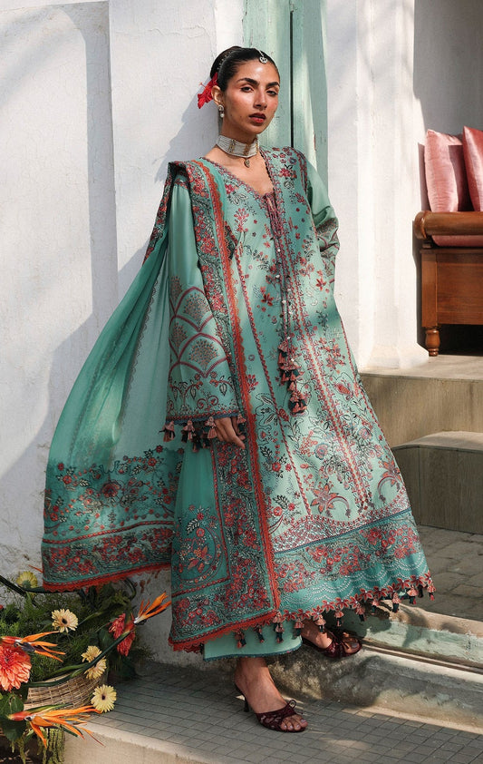 Hussain Rehar - Verdant - Luxury Lawn Embroidered 3 Piece Unstitched