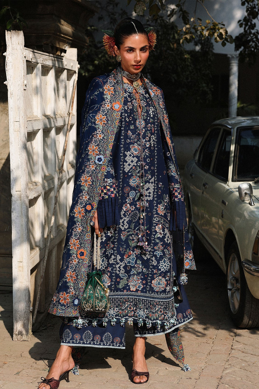 Hussain Rehar Luxury Lawn Embroidered Collection 03- AMALFI