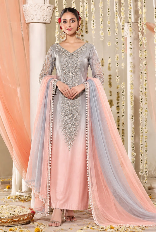 Pehnawa Luxury Silk Embroidered 3Pc Unstitched PA-306