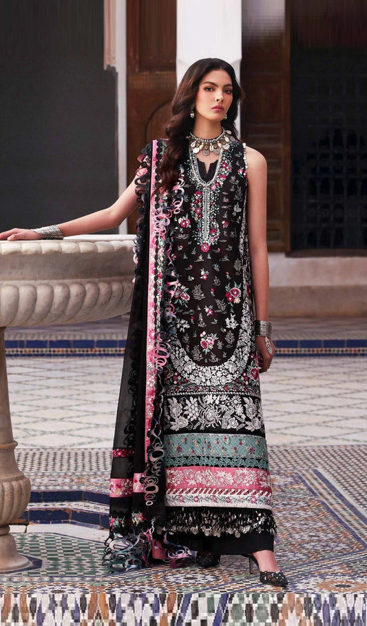 Republic WomensWear Reine Luxury Embroidered Lawn Unstitched 3Pc Suit D-3B Elia