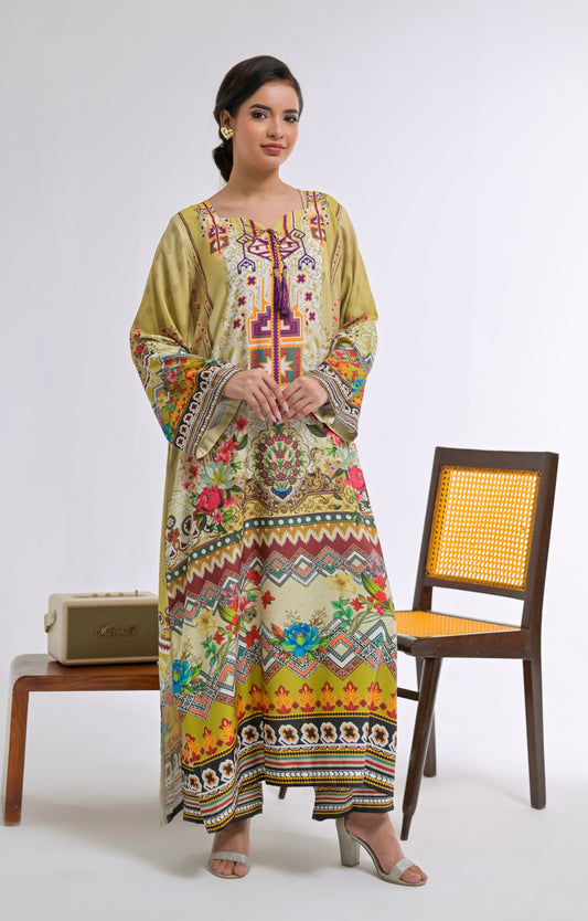 Poshkari Luxury Blended Raw Silk Embroidered 2Pc Stitched Suit PA - 0062
