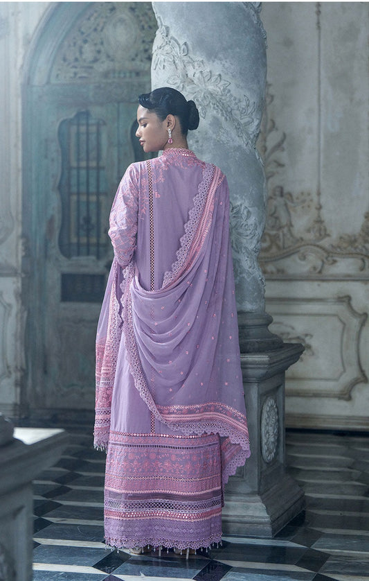 Sobia Nazir Luxury Embroidered Lawn 3Pc Unstitched Suit LEE26-2A