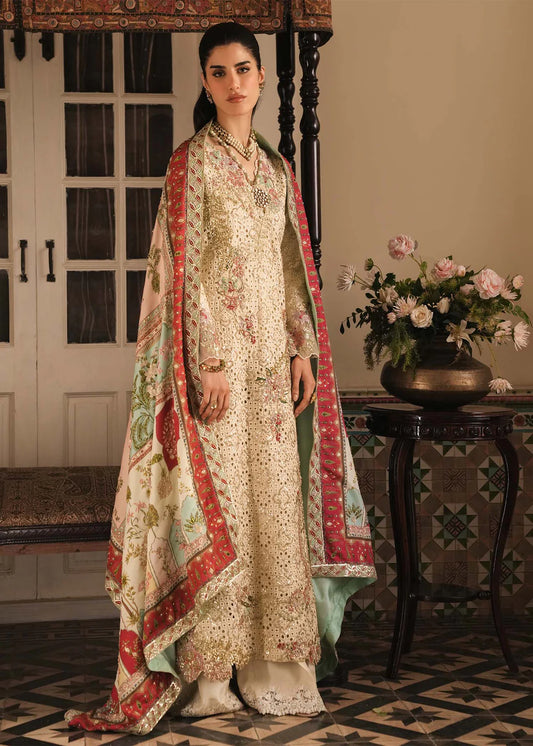 Saira Shakira Luxury Raw Silk Hand Emblishment Suit 01 - GILDED