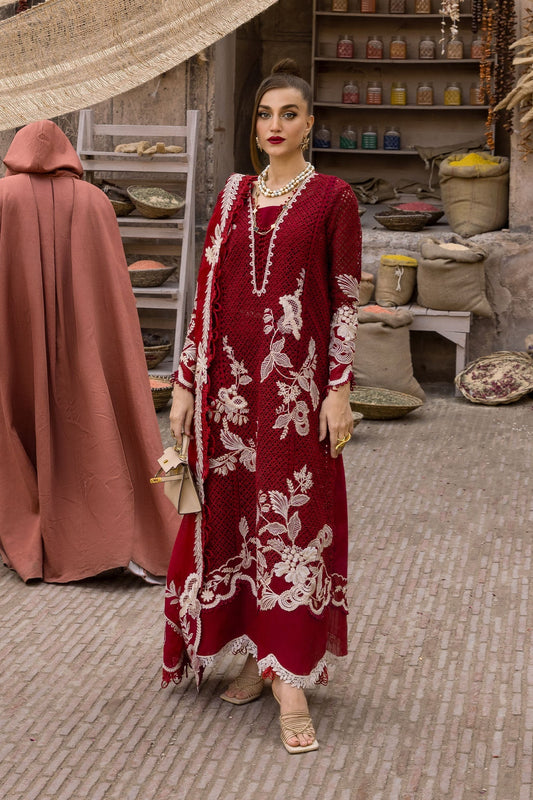 Crimson Luxury Lawn Embroidered 3 Piece Unstitched - ONE TRUE LOVE - D6A