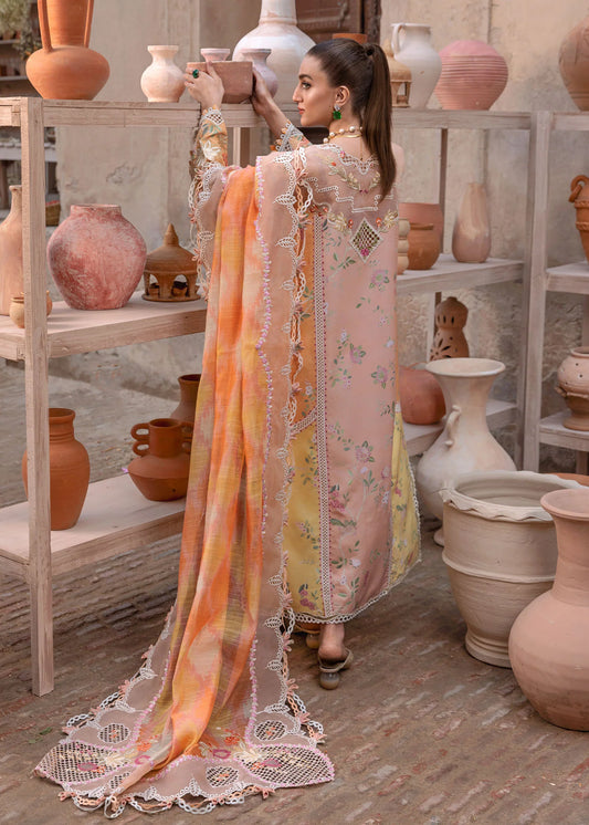 Crimson Luxury Lawn Embroidered Eid Collection BONJOUR AND BLOOM - D 4B