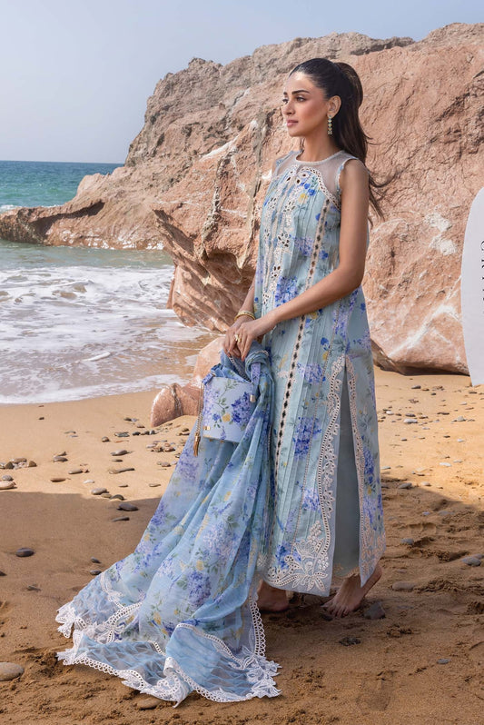 Crimson Who'S That Girl - D3 B - Lawn Embroidered 3 Piece Unstitched