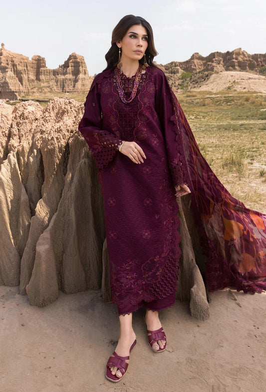 Rang Rasiya - Luxury Lawn Embroidered 3 Piece Unstitched - Amyra