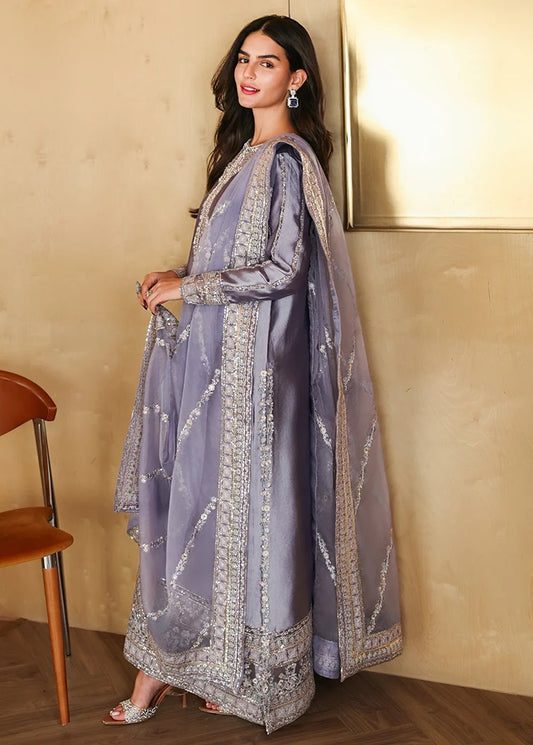 Mushq Aysel Luxury Silk Embroidered 3Pc Unstitched Suit PA-181
