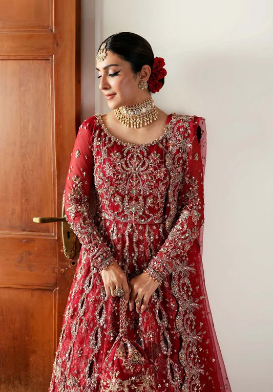 Kanwal Malik Luxury Net Embroidered 3Pc Unstitched Suit-Gulrukh