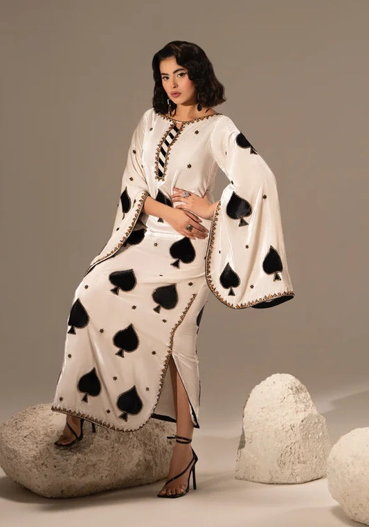 Poshkari Spade Luxury Silk Embroidered Unstitched 3PC Suit PA-218