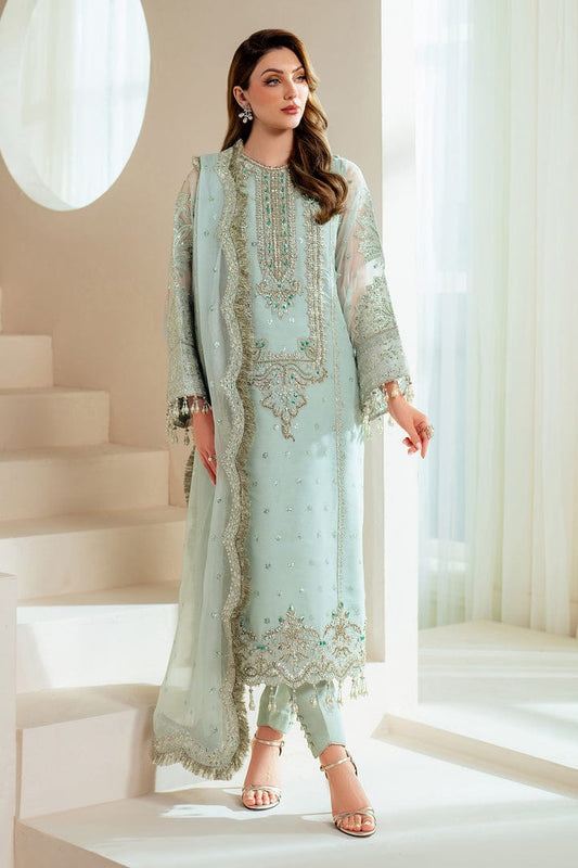 Alizeh Luxury Embroidered Organza Unstitched 3Pc Suit