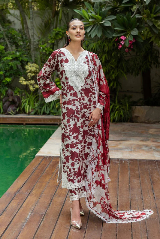 Zainab Chottani - Ruhi - Lawn Embroidered 3 Piece Unstitched