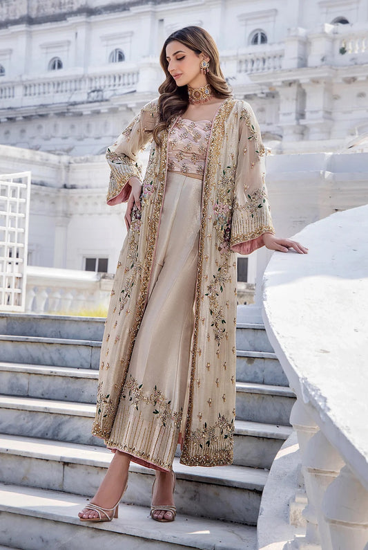 Shazia Kiyani Luxury Organza Embroidered 3 Piece Unstitched - Shano