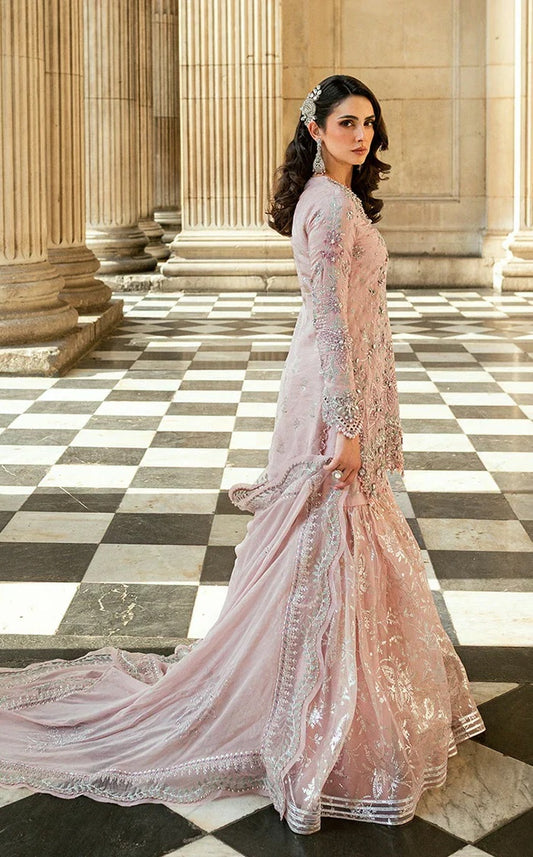 Maria.B Luxury Raw Silk Embroidered Unstitched 3 Piece - Soiree D5