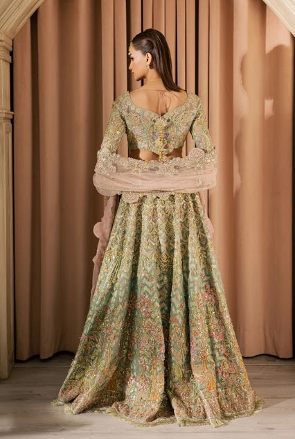 Mysie By Tahira - Kashaf Luxury Net Embroidered 3Pc Unstitched Suit PA-283