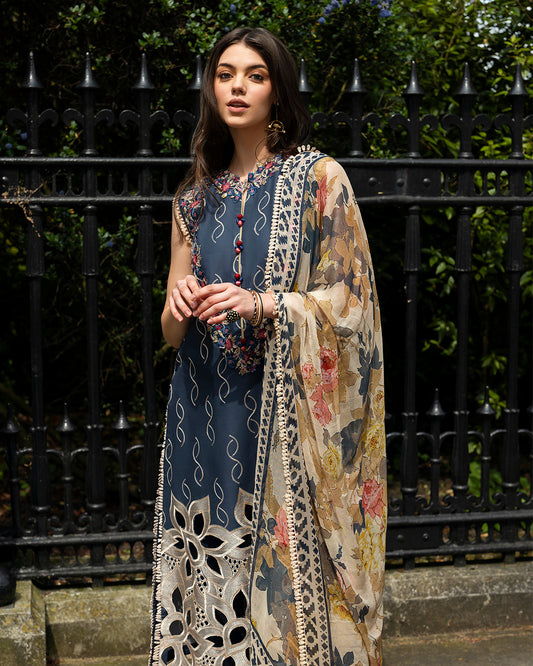 Mushq Luxury Lawn Embroidered Suits Unstitched PETALE SYMPHONY