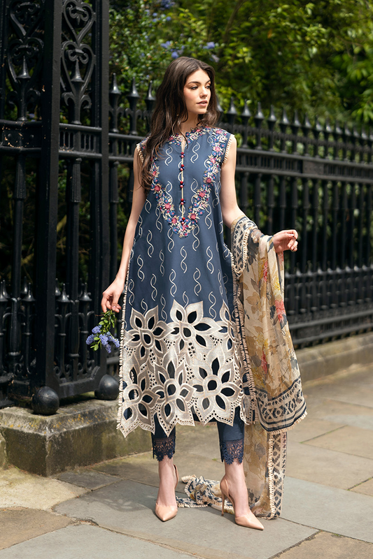 Mushq Luxury Lawn Embroidered Suits Unstitched PETALE SYMPHONY