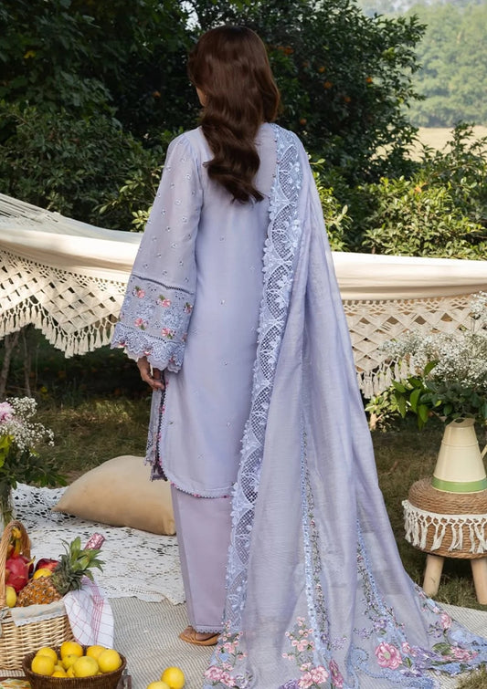 Elaf Luxury Lawn Unstitched Embroidered 3Pc Suit ELY-3B PARADISE