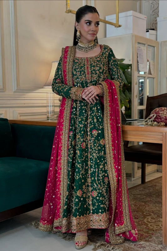 Haris Shakeel Luxury Raw Silk 3 Piece Unstitched - HR-06