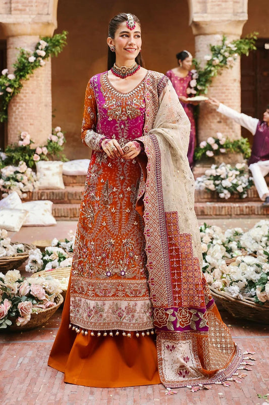 Nureh Jhoomro Embroidered Chiffon Unstitched 3Pc Suit NL-66 BANO