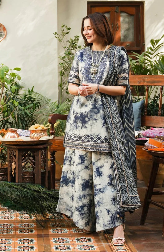 Sapphire Luxury Lawn Embroidered 3 Piece Unstitched D-210