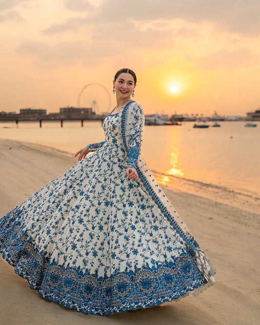 Faiza Saqlain 3 Pc Luxury Lawn Embroidered | Jehona