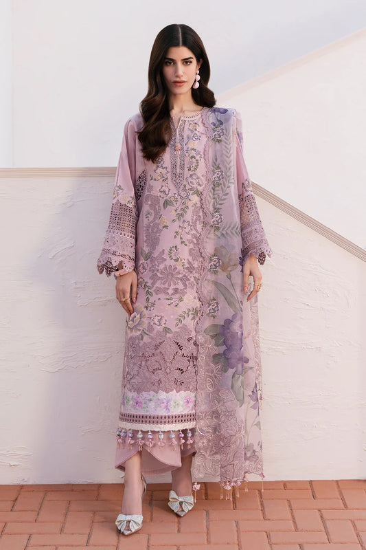 Baroque Luxury Lawn Embroidered 3 Piece Unstitched Collection EL-D08