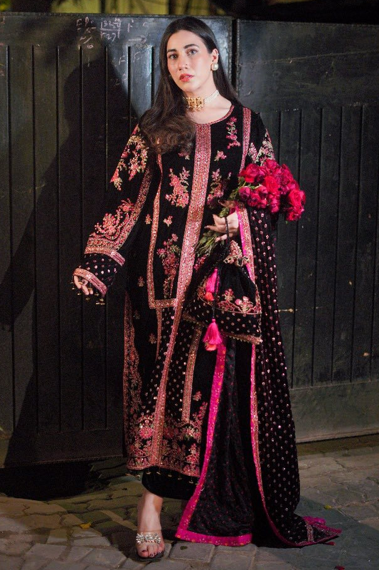 Aneelas Luxury Lawn Embroidered Suit 3 Piece Unstitched - Oceans Lawn