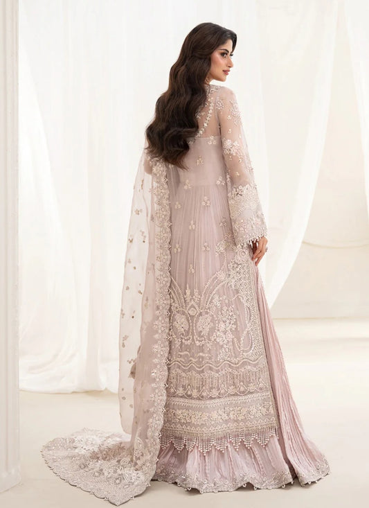 Ela Luxury Organza Embroidered Unstitched 3PC Suit PA-221