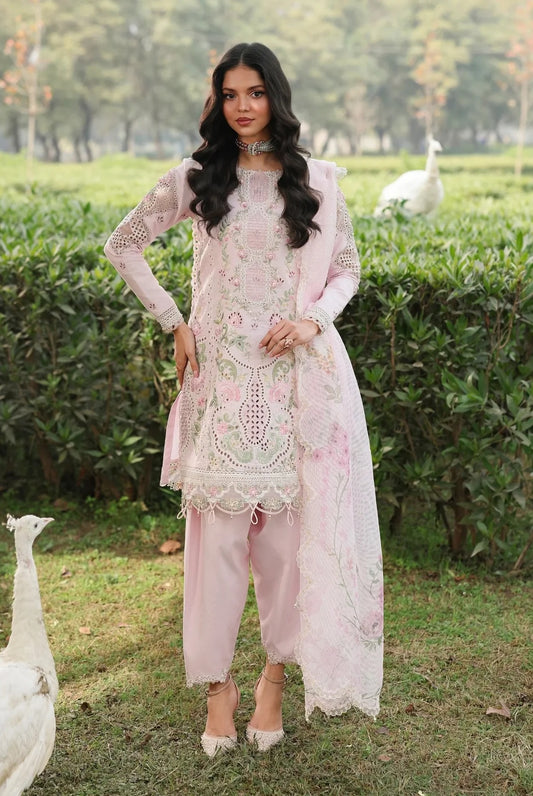 Sardinia - Pink Breeze - Luxury Lawn Embroidered 3 Piece Unstitched