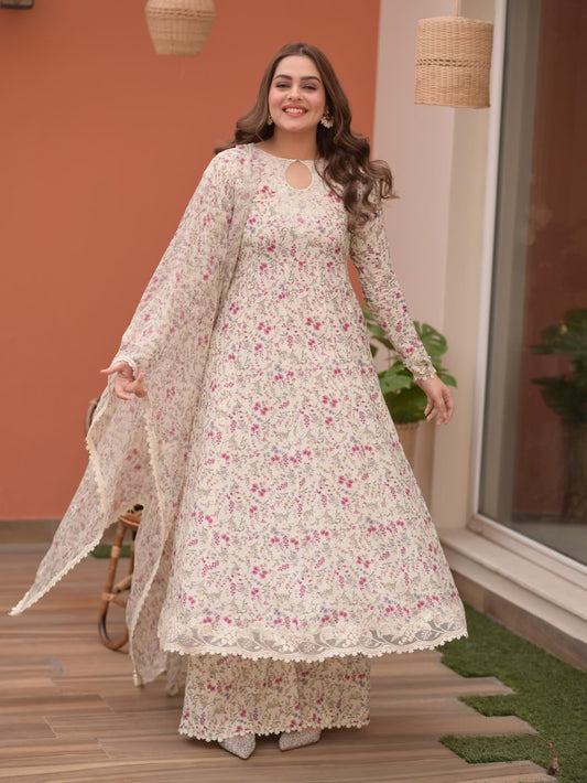 Aneelas Luxury Lawn Embroidered Unstitched Collection 02-B