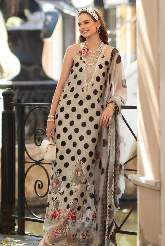 Noor By Saadia Asad - Lawn Embroidered 3 Piece Unstitched - D-04B