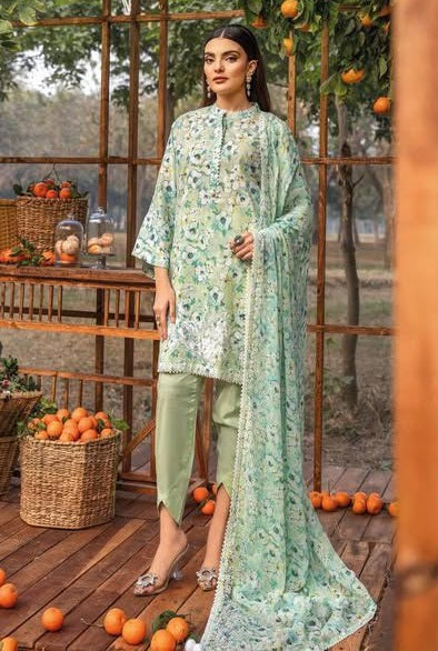 Gul Ahmed - Pista - Luxury Lawn Embroidered 3 Piece Unstitched