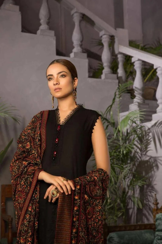 Bareeze Luxury Karandi Shawl Fully Embroidered