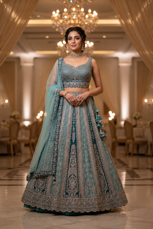 Bin Ilyas Luxury Raw Silk Embroidered Hand Emblishment Collection 212-A