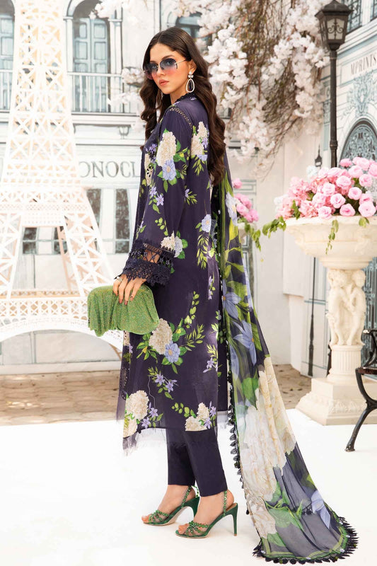 Maria.B Luxury Lawn Embroidered 3 Piece Unstitched - MPT-2602-B