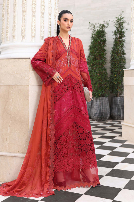 Maria B Luxury Embroidered Lawn 3Pc Unstitched Suit EL-26-13