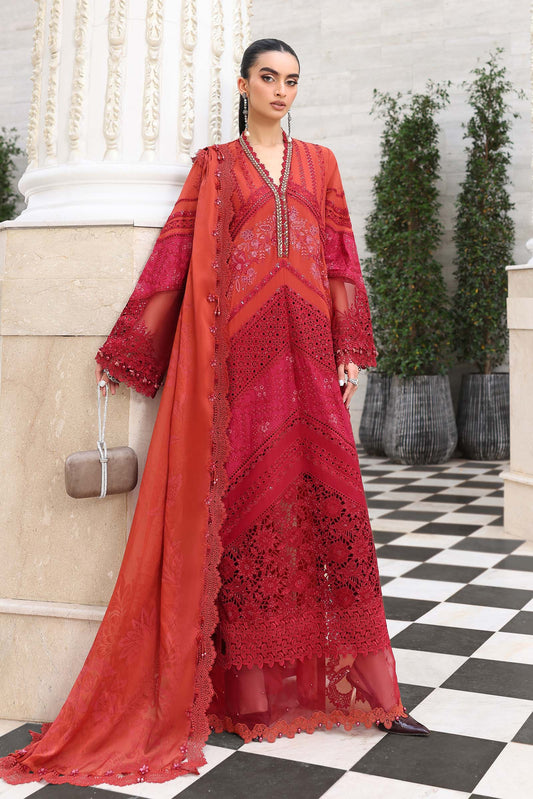 Maria B Luxury Embroidered Lawn 3Pc Unstitched Suit EL-26-13