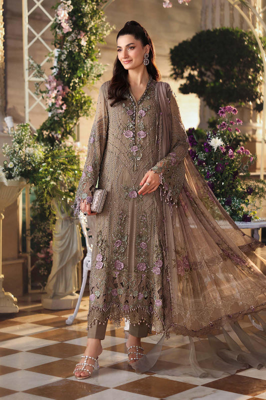 Maria B Luxury Pure Chiffon Embroidered Unstitched 3PC Suit