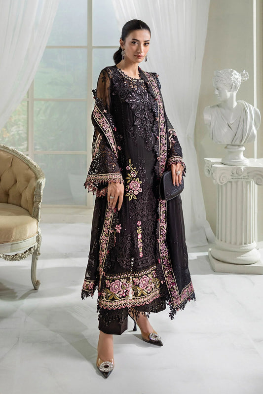 Maria B Embroidered Luxury Chiffon Unstitched 3Pc Suit MPC-25-104