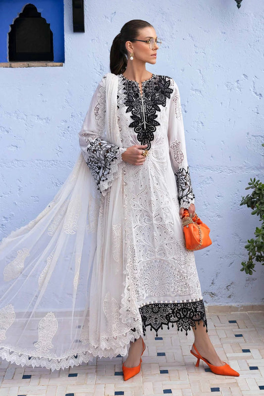 Maria.B Luxury Lawn Embroidered 3 Piece Unstitched D-2505-A